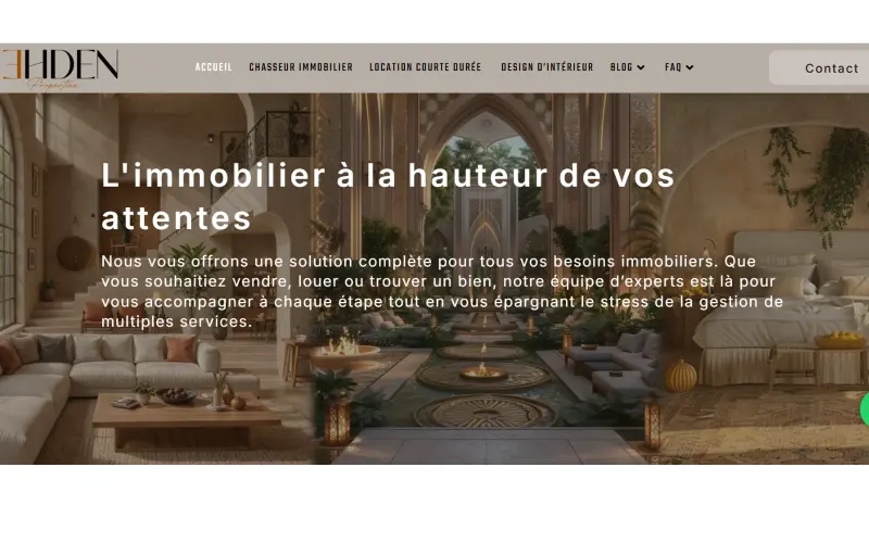 Page d’accueil de Ehden Properties
